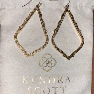 Gold Kendra Scott Sophee' Textured Drop Earrings